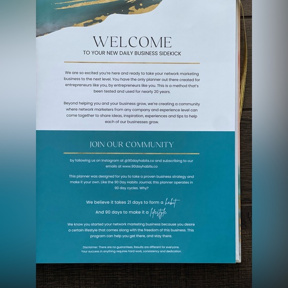 90 Day Habits A Planner for Network Marketers - Picture 3 of 6